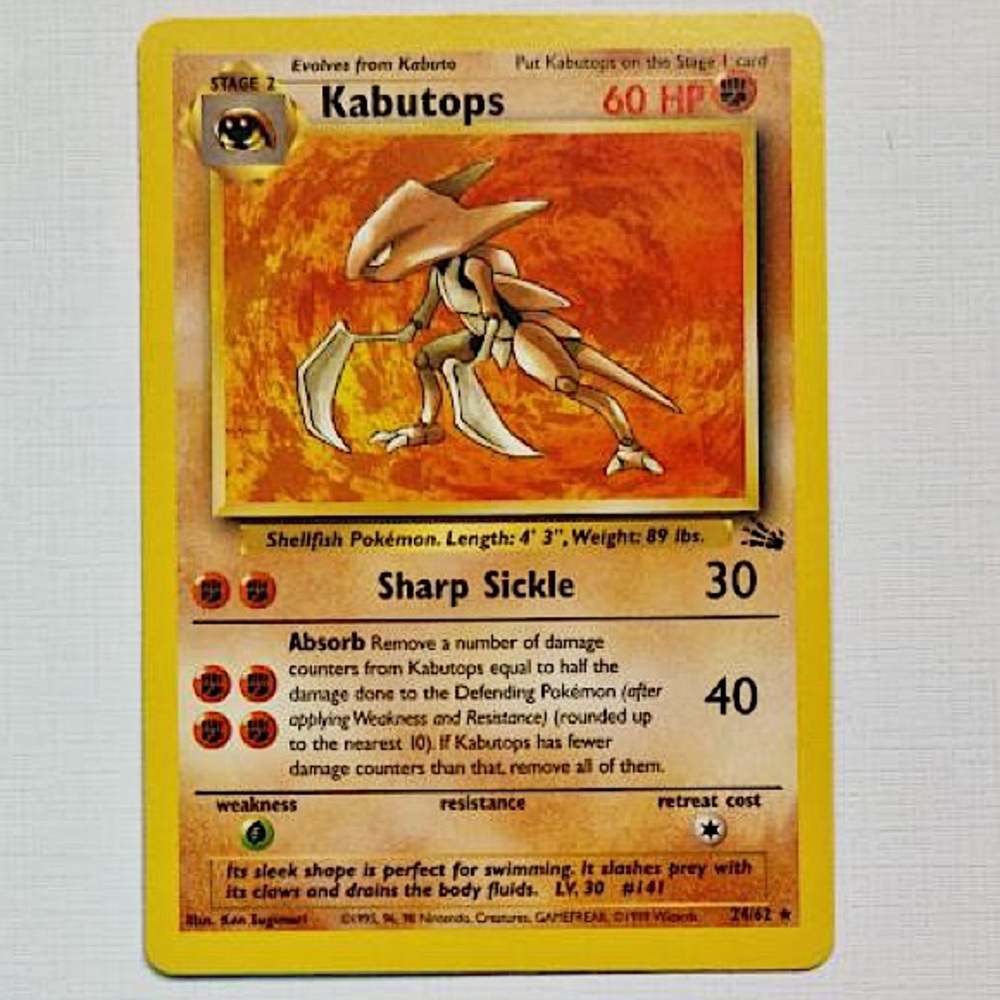 Pokémon Trading Card “Kabutops”